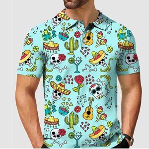 Men's golf polo Fiesta Time Polo, Large